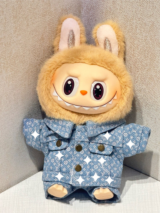 （No doll）Labubu's Retro Denim Adorable Outfits lulu