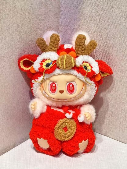 G21 丨 Labubu's Lion Dance - themed Bicolor Outfit