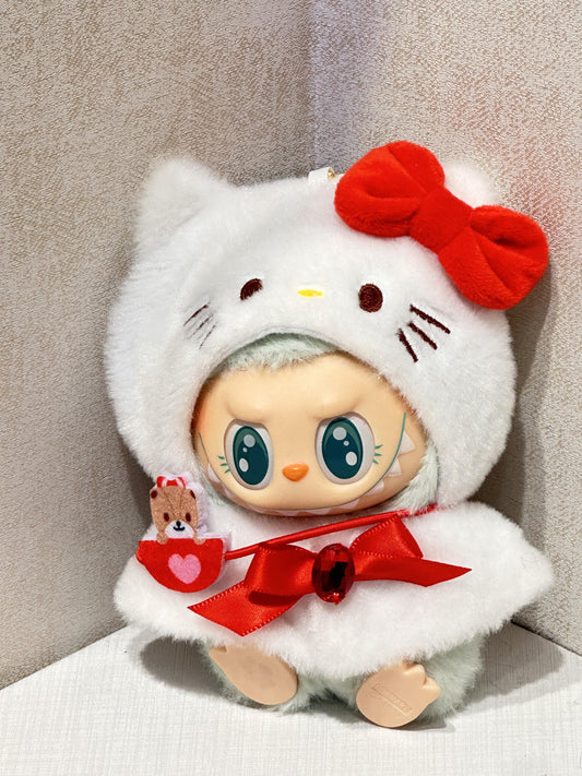 （No doll） Adorable Classic Cartoon - themed Labubu Outfit